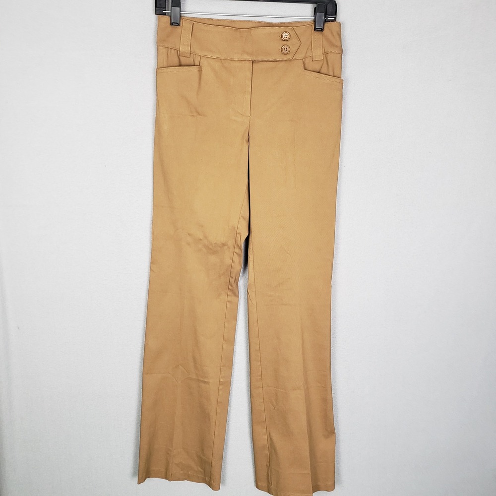 Design By Olivia Dress Pants Brown Stretchy Office Academia Preppy Size S‎